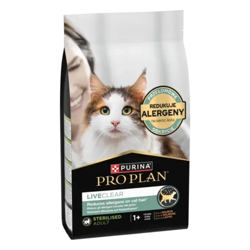 Pro Plan Cat LiveClear Sterilised Łosoś 1,4kg