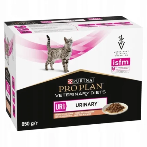 Pro Plan Veterinary Cat UR Urinary Łosoś Saszetka 10x85g