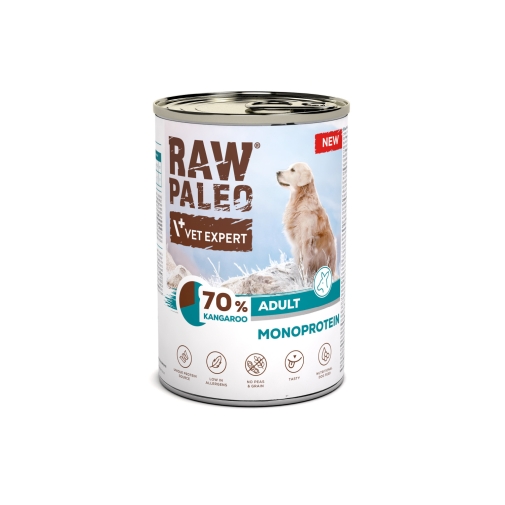 Raw Paleo Dla Psa Adult Monoprotein Kangur Puszka 400g