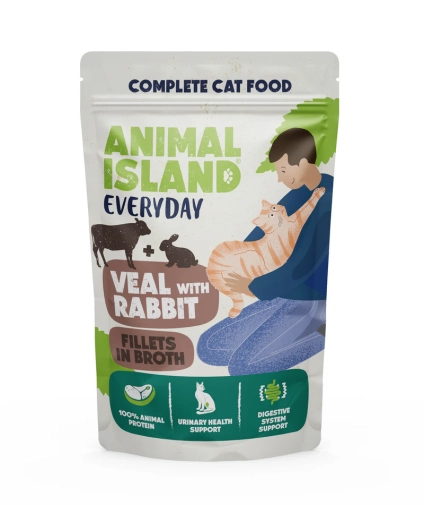 Animal Island Everyday Cielęcina z Królikiem w Rosole saszetka 85g