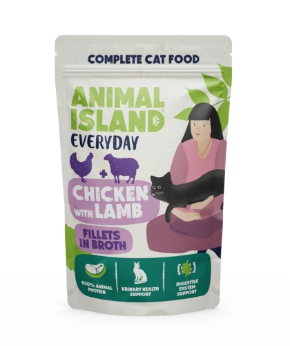 Animal Island Everyday Kurczak z Jagnięciną w Rosole saszetka 85g