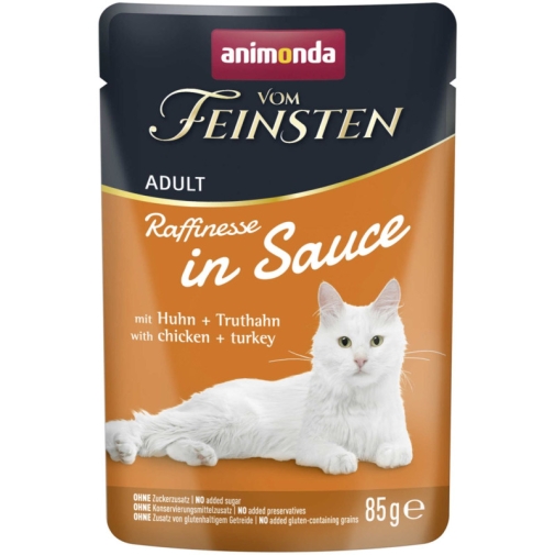 Animonda Vom Feinsten Cat Raffinesse Kurczak z Indykiem saszetka 85g