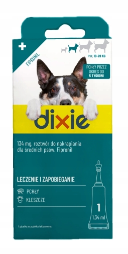 Dixie Spot On Dla Pies "M" 10-20kg 1pipeta 1,34ml