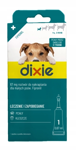 Dixie Spot On Dla Pies "S" do10kg 1pipeta 0,67ml