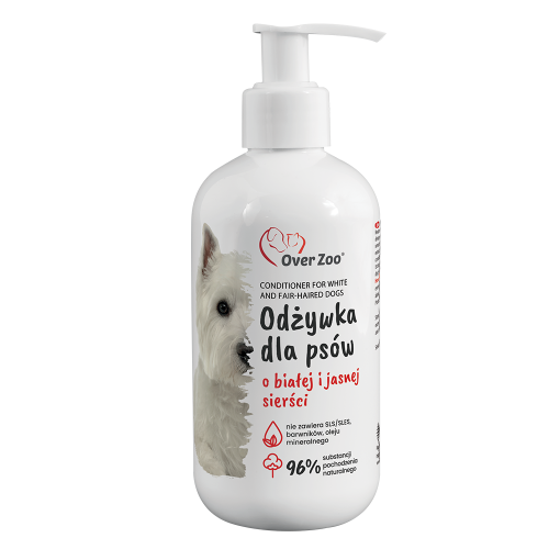 Over Zoo Odżywka Do Sierści Białej 240ml