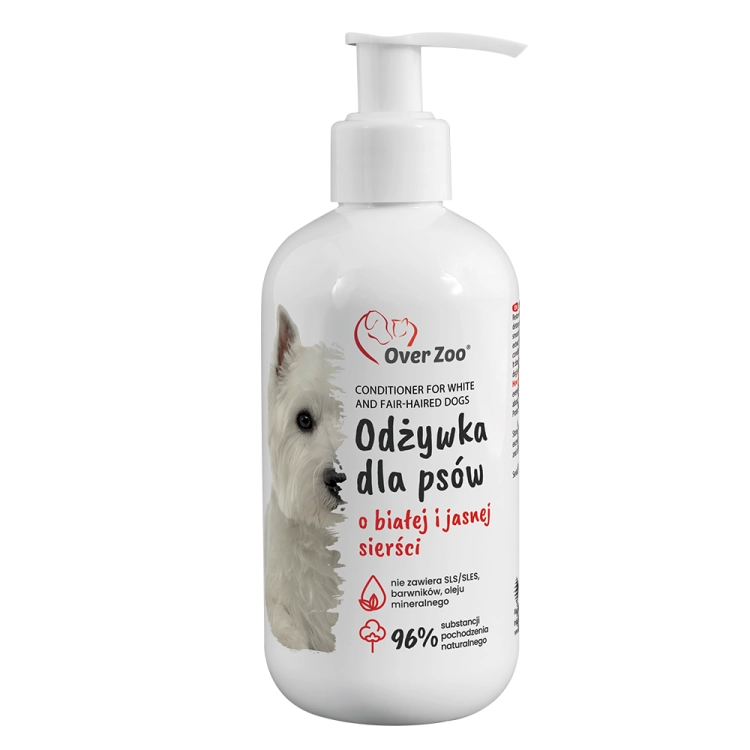 Over Zoo Odżywka Do Sierści Białej 240ml