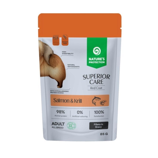 Nature's Protection Pies saszetka 85g Adult Łosoś & Kryll