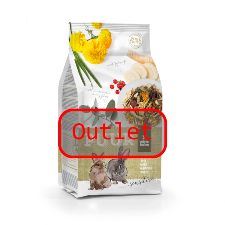Outlet Witte Molen Puur Rabbit Sensitive Dla Królików 800g