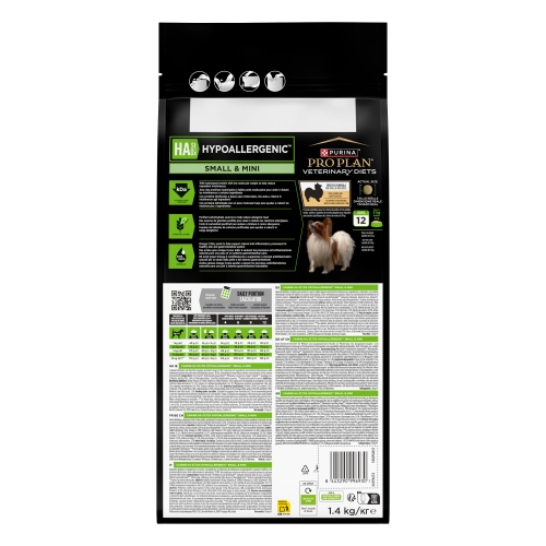 Pro Plan Veterinary Dog HA Hypoallergenic Small&Mini 1,4kg