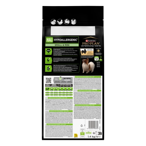 Pro Plan Veterinary Dog HA Hypoallergenic Small&Mini 1,4kg