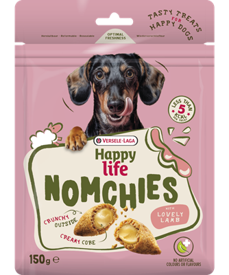 Happy Life Nomchies z Jagnięciną 150g Przysmak na Trawienie z Prebiotykami i Juką