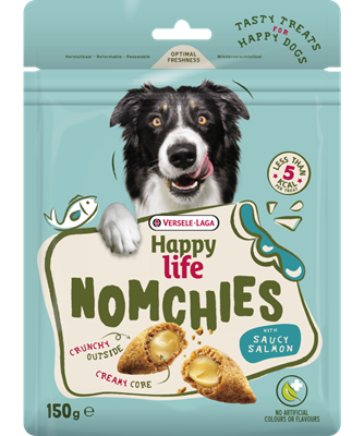 Happy Life Nomchies z Łososiem 150g Przysmak na Ładną Sierść