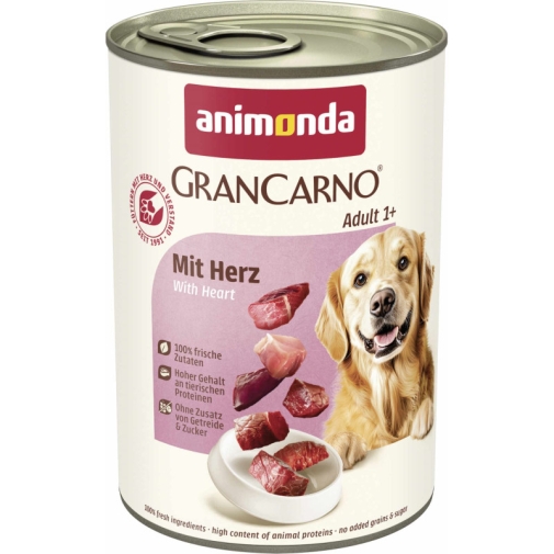 Animonda Gran Carno Serca Wieprzowe 400g