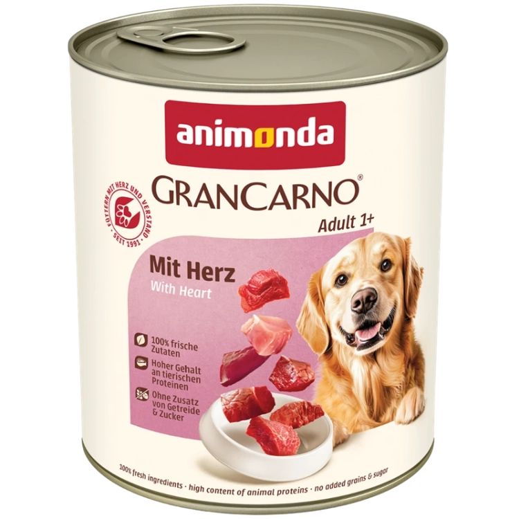 Animonda Gran Carno Wołowina Z Sercami Wieprzowymi 800g