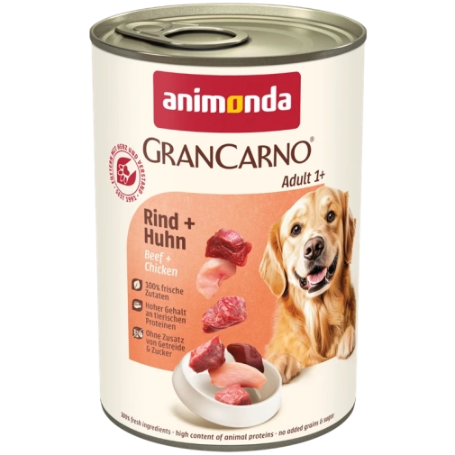 Karma Dla Psa Animonda Grancarno Wołowina Z Kurczakiem 400g