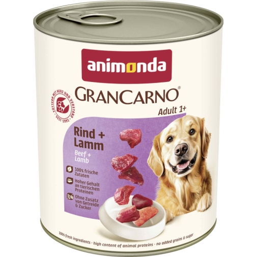 Karma Dla Psa Animonda Grancarno Wołowina Z Jagnięciną 800g