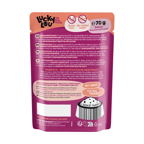Lucky Lou Extrafood Tuńczyk w Bulionie saszetka 70g