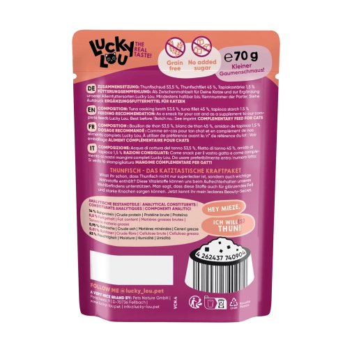 Lucky Lou Extrafood Tuńczyk w Bulionie saszetka 70g