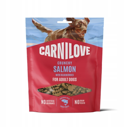 Carnilove Przysmak Dla Psa Crunch Łosoś z Borówką 200g