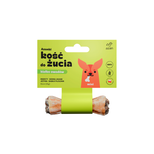 Azanki Kość z Insektami i Siemieniem Mini 10cm