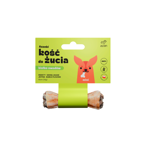 Azanki Kość z Insektami i Siemieniem Mini 10cm