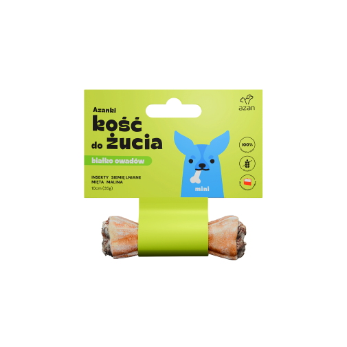 Azanki Kość z Insektami i Miętą Mini 10cm