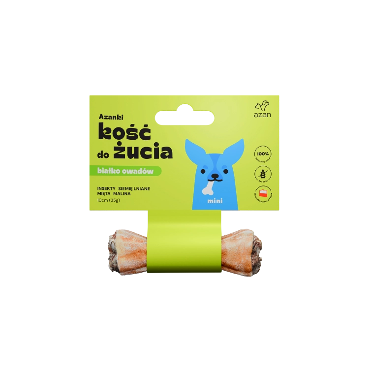 Azanki Kość z Insektami i Miętą Mini 10cm
