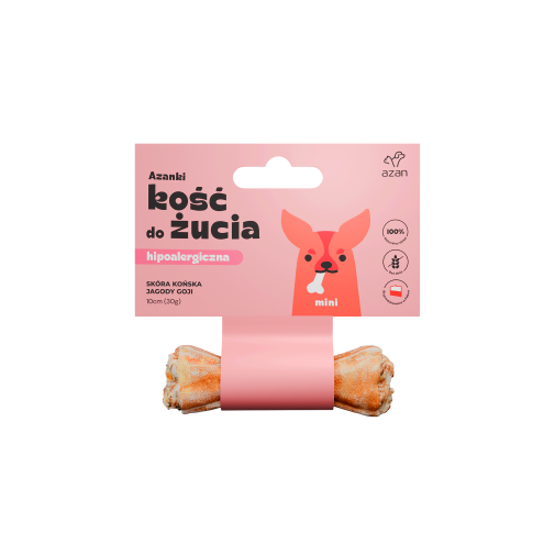 Azanki Kość ze Skóry Końskiej Mini 10cm