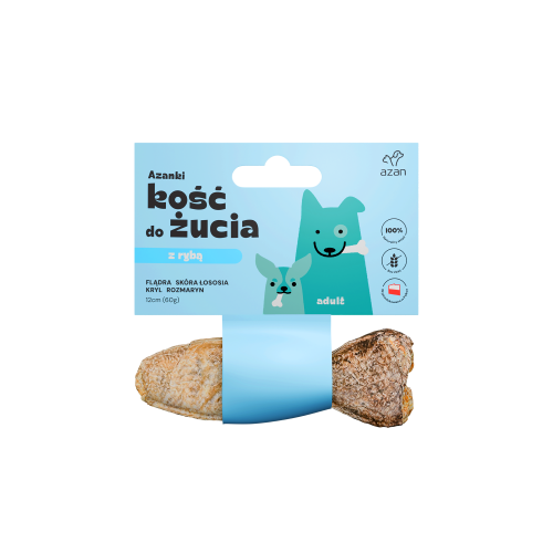 Azanki Kość Rybka z Flądrą 12cm