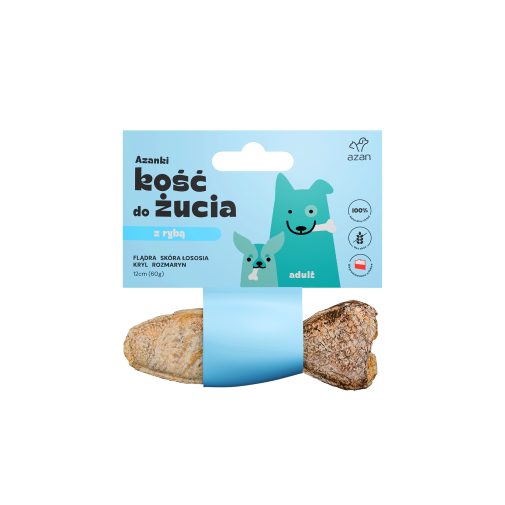 Azanki Kość Rybka z Flądrą 12cm