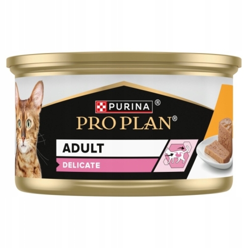 Pro Plan Cat Puszka 85g Delicate Mus Z Kurczakiem