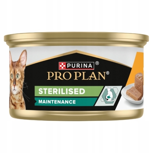 Pro Plan Cat Puszka 85g Sterilised Mus Z Kurczakiem