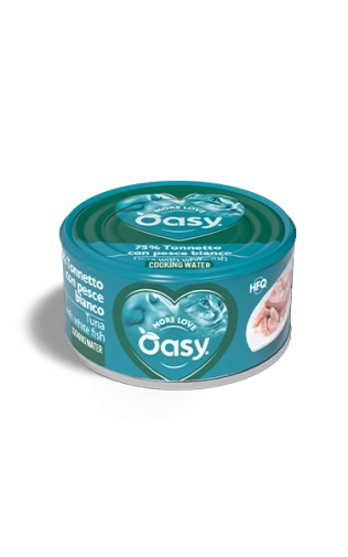 Oasy More Love Tuńczyk&amp;Biała Ryba Puszka 70g Dla Kota