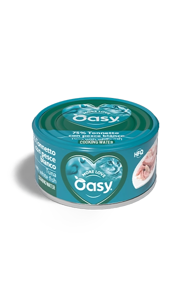 Oasy More Love Tuńczyk&amp;Biała Ryba Puszka 70g Dla Kota