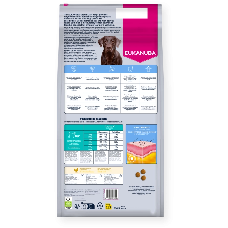 Eukanuba Special Care Weight Control Large Extra Large 15kg