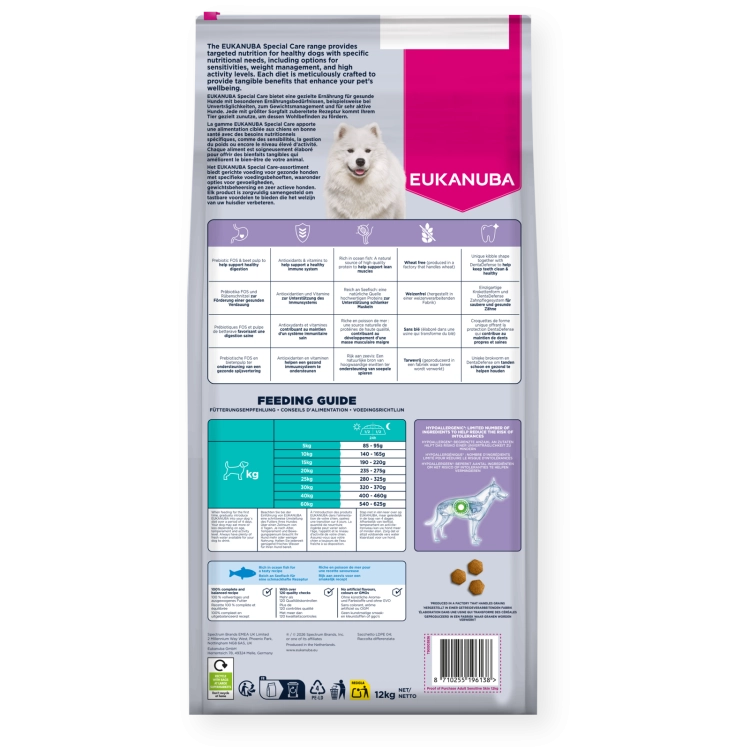 Eukanuba Special Care Sensitive Skin 12kg