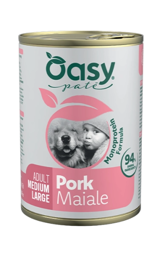Oasy One Protein Dog Adult Wieprzowina 400g