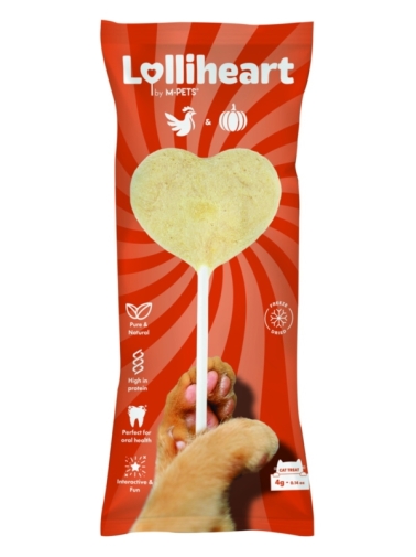 M-Pets LOLLIHEART Przysmak Dla Kota Kurczak & Dynia 4g