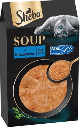 Sheba Soup Przysmak z Tuńczykiem dla Kota 4x40g