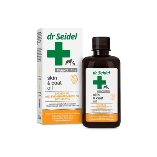 Dr. Seidel Oil Skin&Coat 250ml Olej z Łososia/Wiesiołek/Biotyna