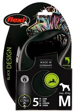 Flexi Black Design Linka "M" 5m 12kg Srebrna