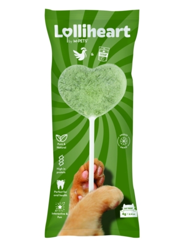 M-Pets LOLLIHEART Przysmak Dla Kota Kurczak & Kocimiętką 4g