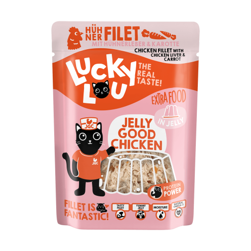 Lucky Lou Extrafood Kurczak i Wątróbka Kurczaka w Galarecie Saszetka 70g