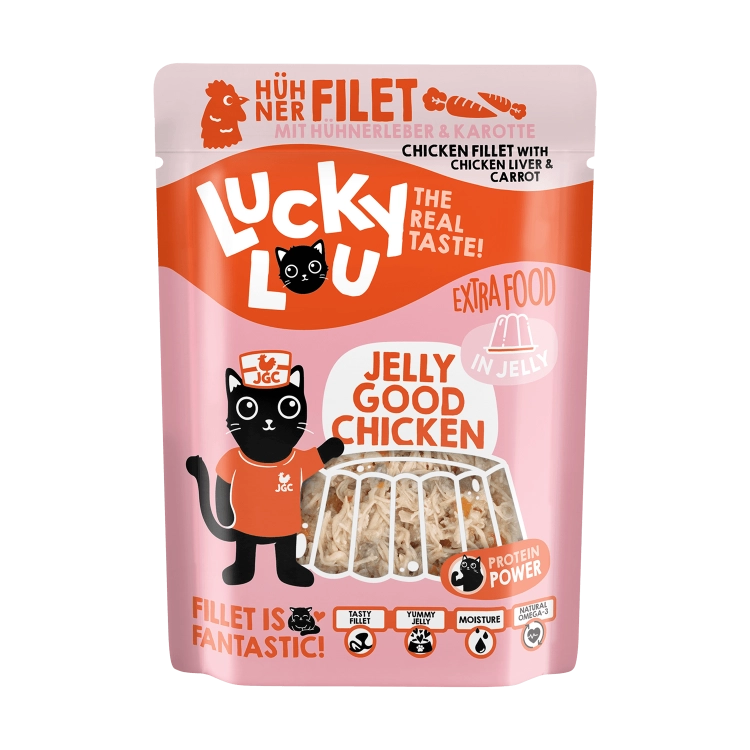 Lucky Lou Extrafood Kurczak i Wątróbka Kurczaka w Galarecie Saszetka 70g