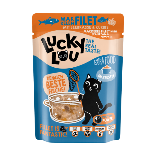 Lucky Lou Extrafood Makrela i Dorada w Bulionie saszetka 70g