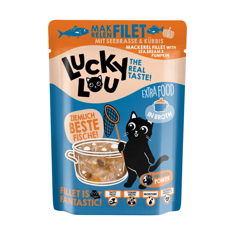 Lucky Lou Extrafood Makrela i Dorada w Bulionie saszetka 70g