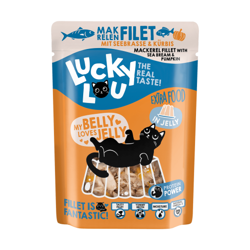 Lucky Lou Extrafood Makrela i Dorada w Galarecie saszetka 70g