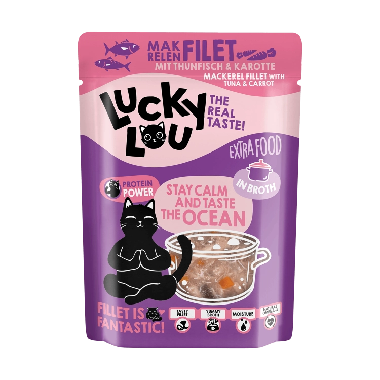 Lucky Lou Extrafood Makrela i Tuńczyk w Bulionie saszetka 70g
