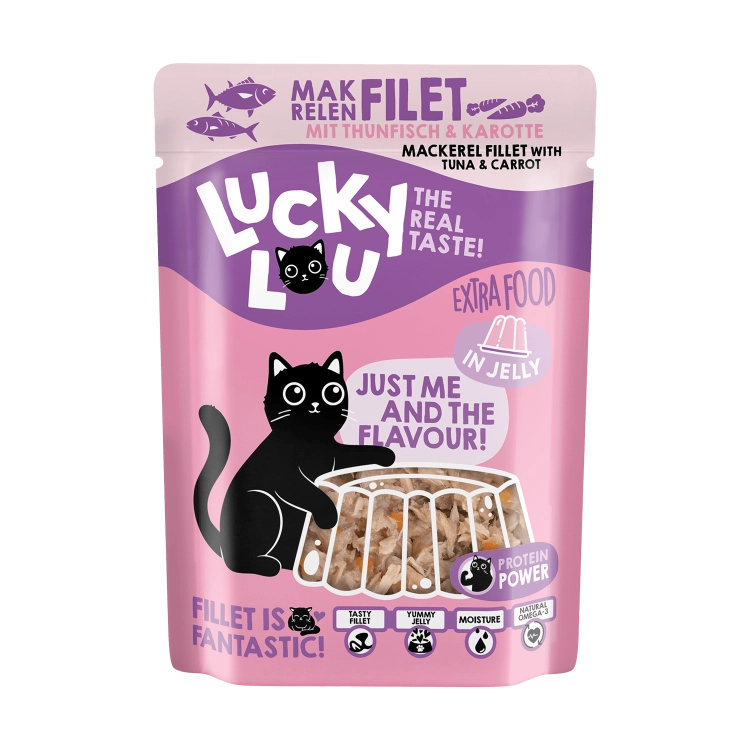 Lucky Lou Extrafood Makrela i Tuńczyk w Galarecie saszetka 70g