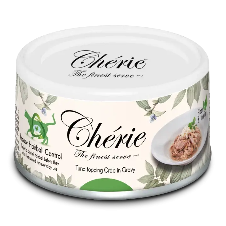 Cherie Hairball Controll Tuńczyk z Krabem puszka 80g